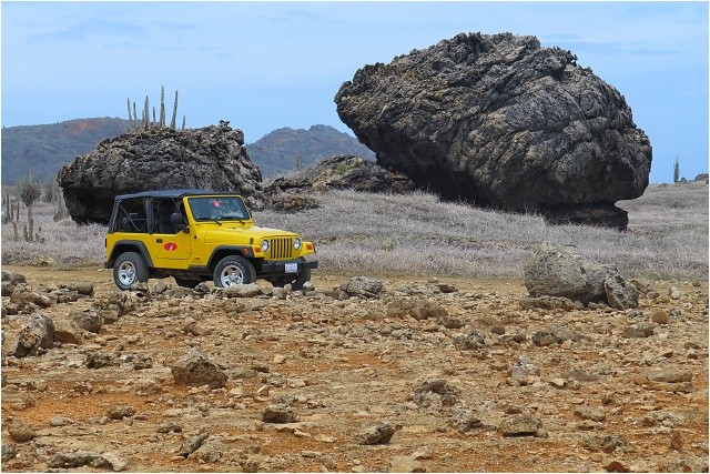 Výlet do národního parku Washington Slaagbai, pohled na Jeep Wrangler